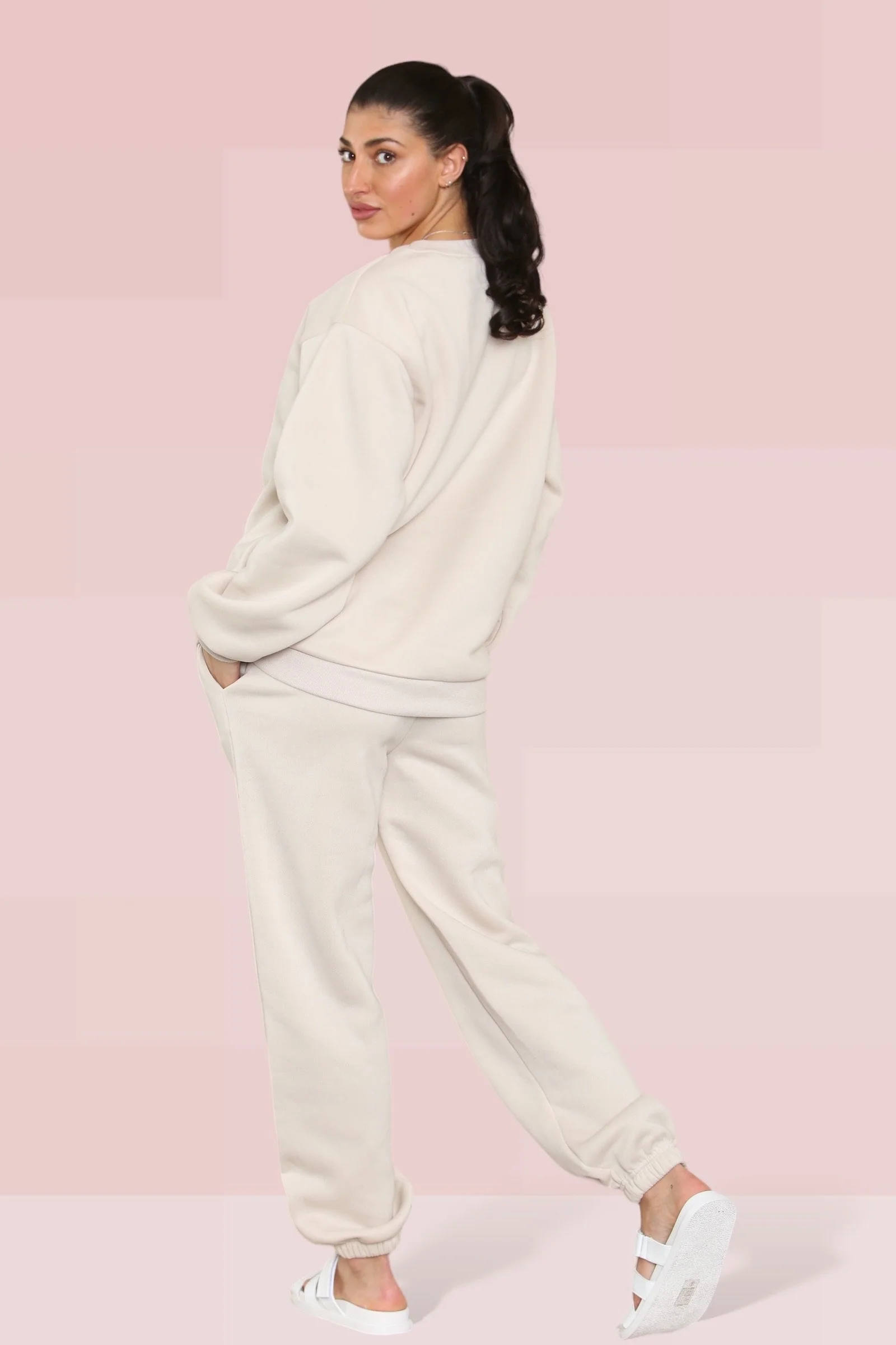 Casual KTH ME Print Loose Sweatshirt & Sweatpants Co-ord - Image 3