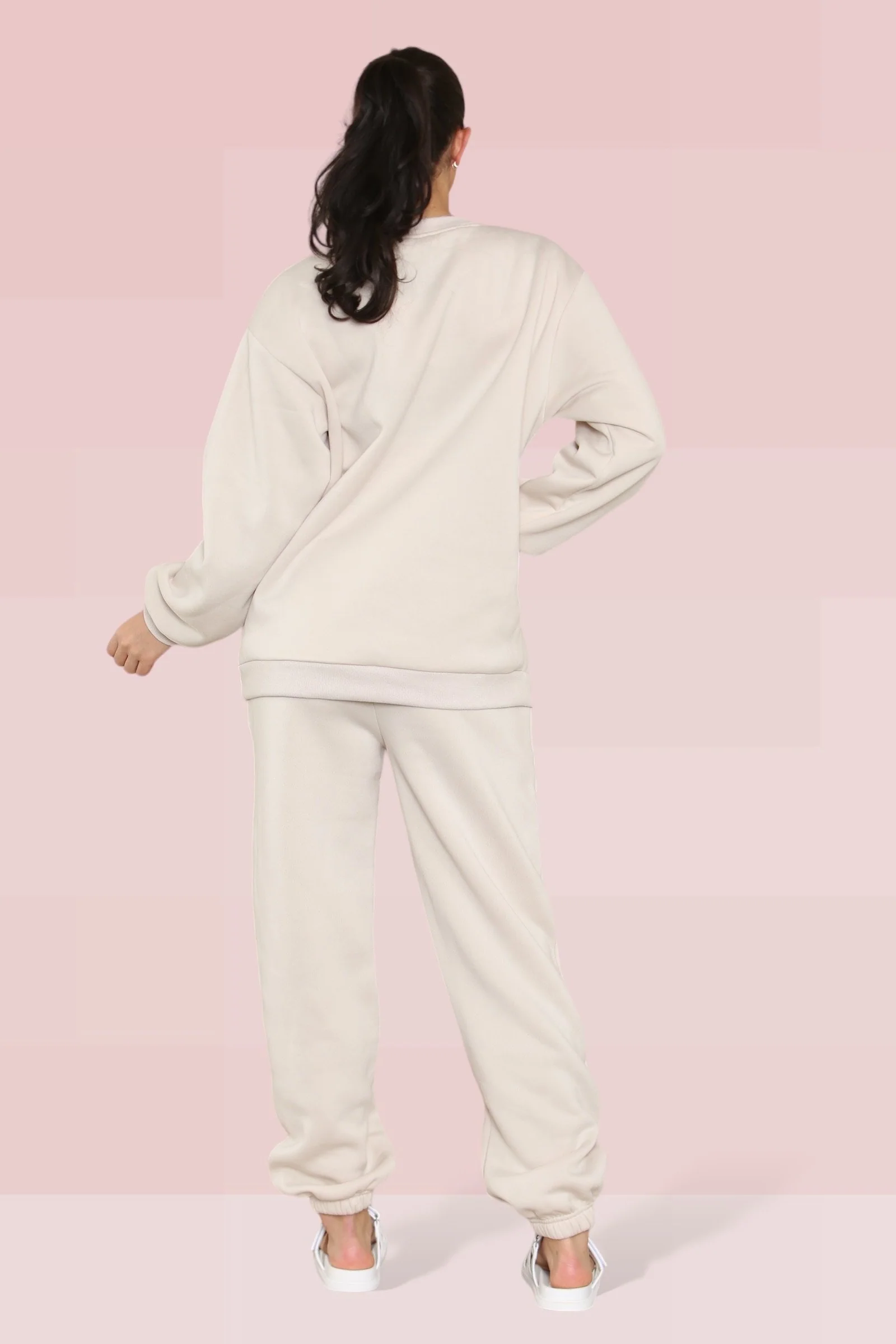 Casual KTH ME Print Loose Sweatshirt & Sweatpants Co-ord - Image 4