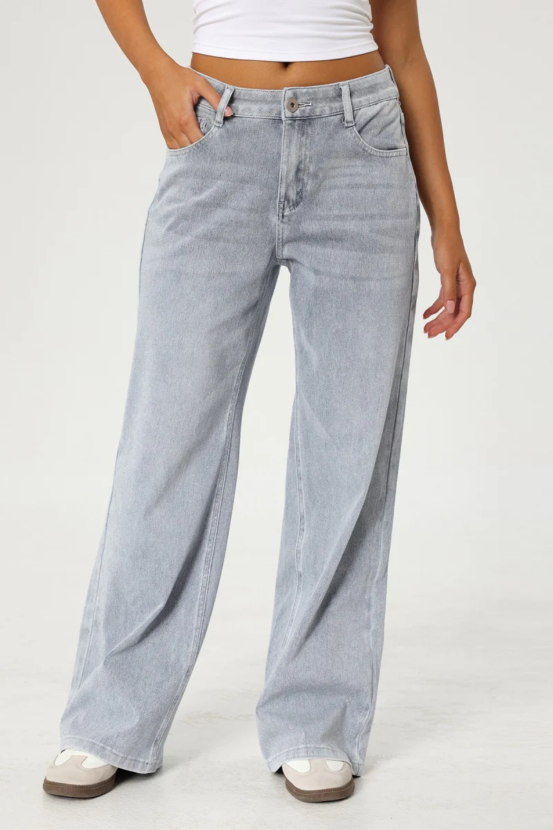 Katchme Low-Rise Stretch Multi-Pocket Wide Leg Jeans - Image 7