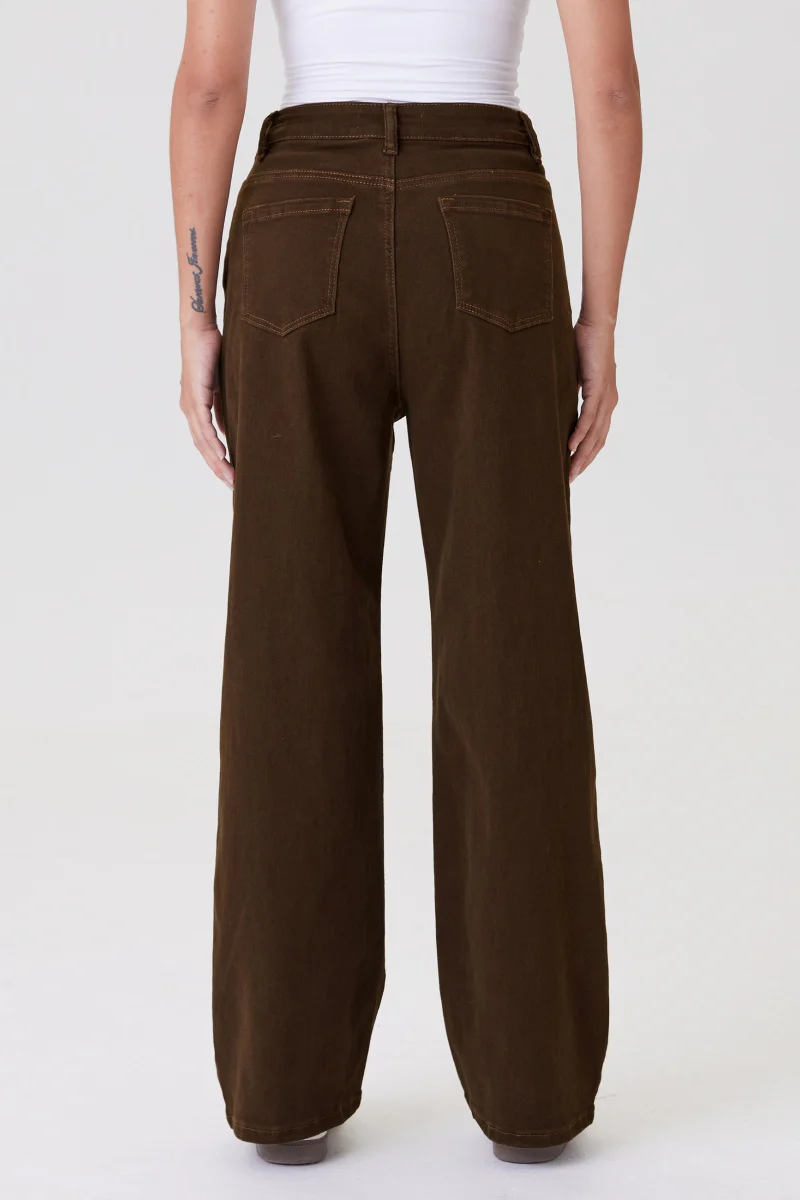 Katchme High Waist Multi-Pocket Soft Stretch Wide Leg Trousers - Image 2