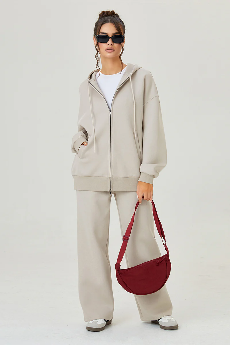 Katchme Solid Color Zipper Crossbody Dumpling Bag - Image 4