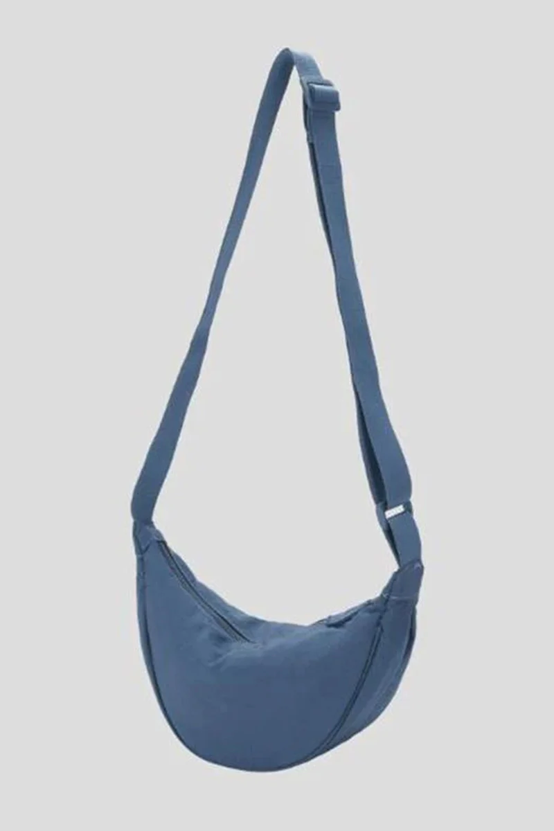 Katchme Solid Color Zipper Crossbody Dumpling Bag - Image 6