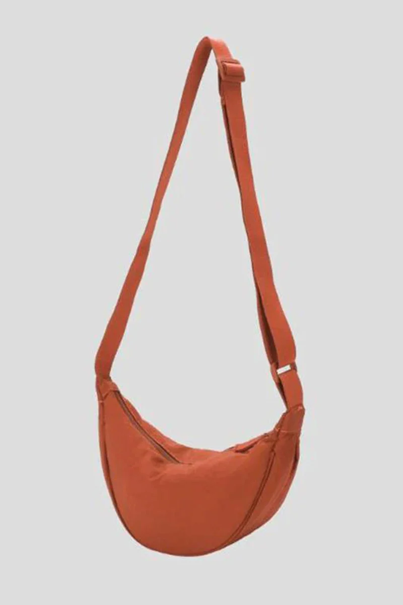 Katchme Solid Color Zipper Crossbody Dumpling Bag - Image 7