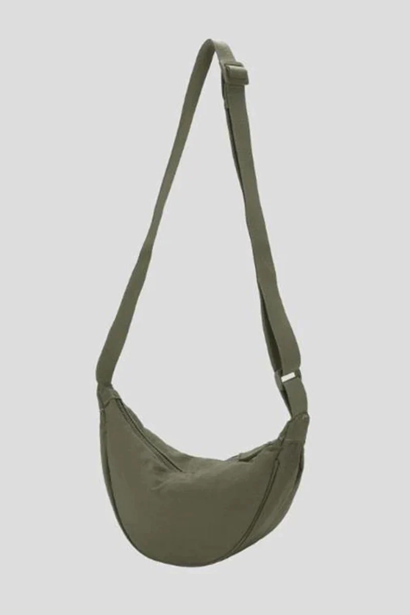 Katchme Solid Color Zipper Crossbody Dumpling Bag - Image 8