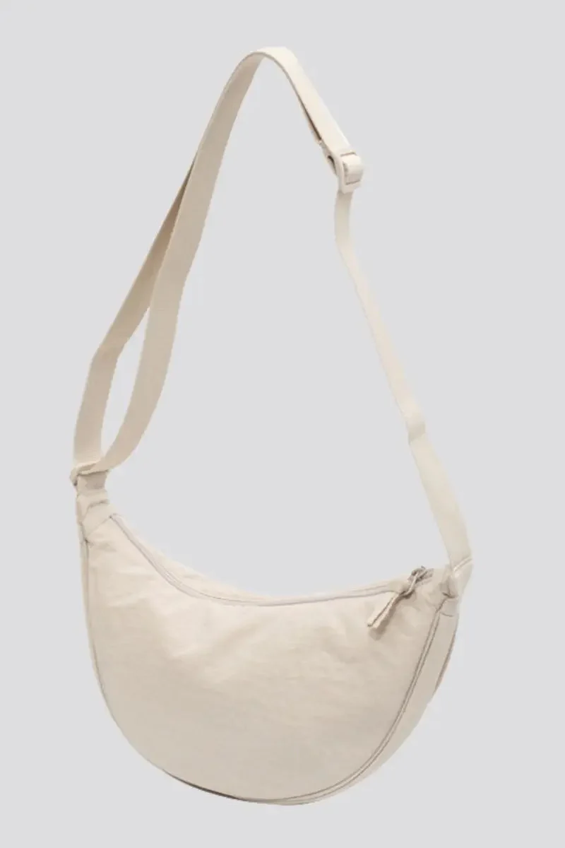 Katchme Solid Color Zipper Crossbody Dumpling Bag - Image 9
