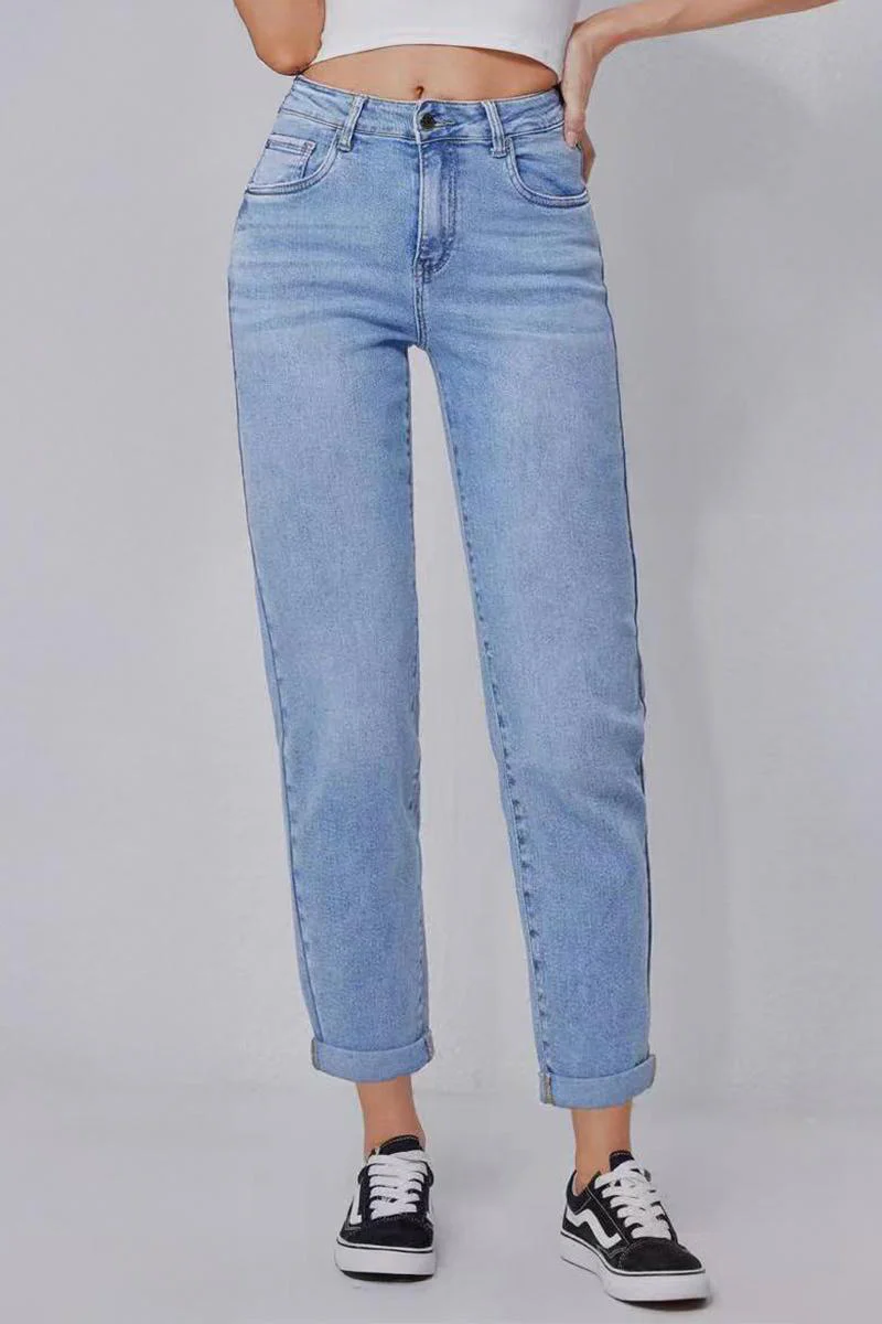 Casual Mid Rise Solid Slim Fit Jeans - Image 10