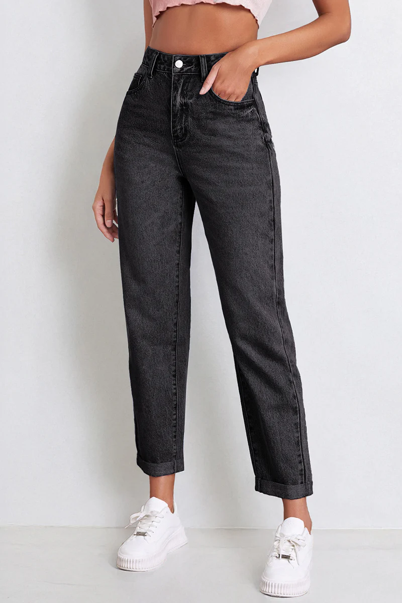 Casual Mid Rise Solid Slim Fit Jeans - Image 12